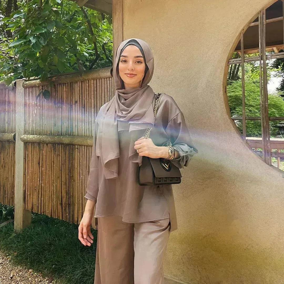 Arab2 piece set Middle East Dubai Two Pant Suit ArabCo ord 2 piece set