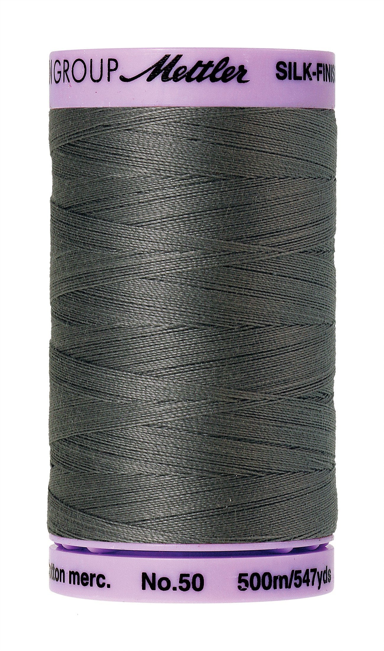 Mettler Silk-Finish 50wt Solid Cotton Thread 547yd/500M Old Tin