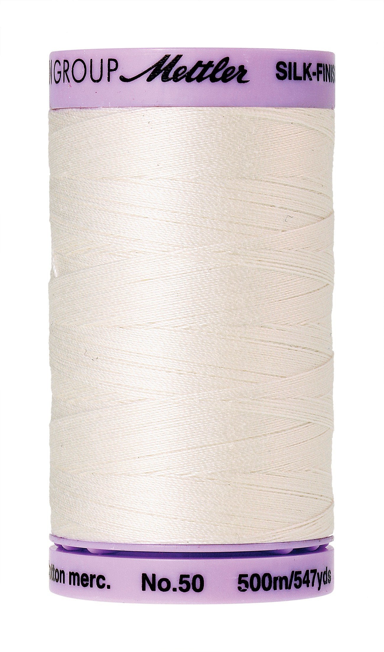 Mettler Silk-Finish 50wt Solid Cotton Thread 547yd/500M Candlewick