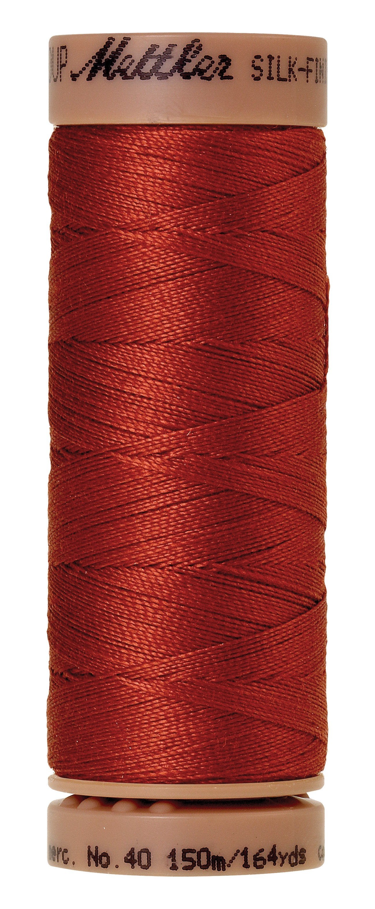 Fil de coton Mettler Silk-Finish 40wt, 150M, couleur brique