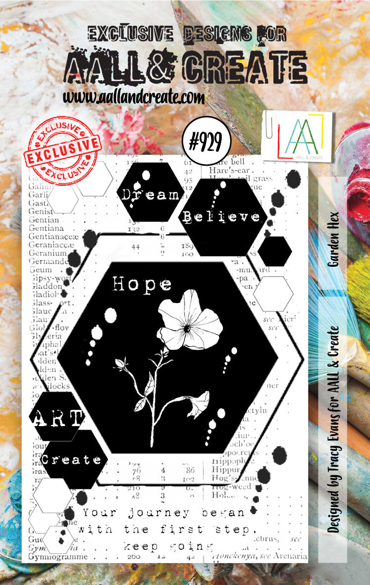 AALL and Create Lot de tampons - 929 - Hexagone de jardin