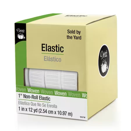 Non-Roll Elastic 1in White