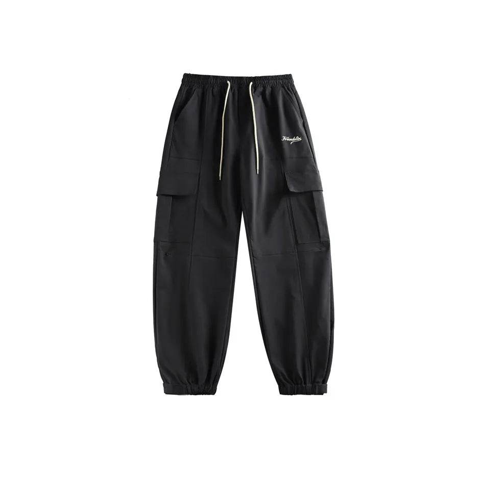 Combinaison Salopette Cargo Homme Coupe Droite Décontractée Large Printemps Automne Rétro avec Poches