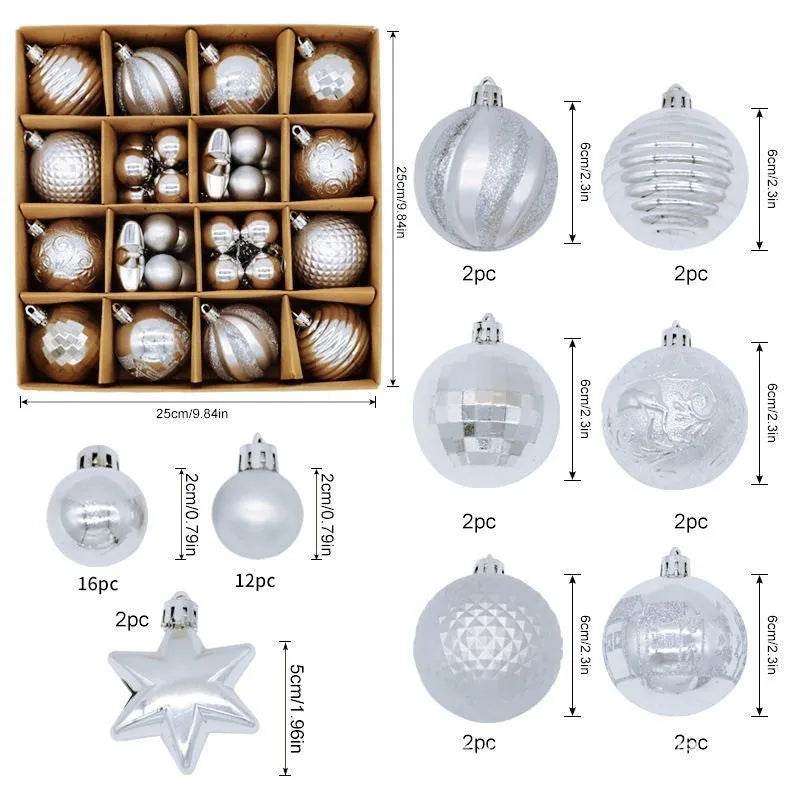 Christmas Decoration 6cm Electroplating Plastic Ball