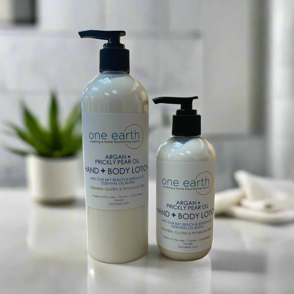 Lotion Corps & Mains Huile d'Argan + Figue de Barbarie - Plage de la baie & Bergamote