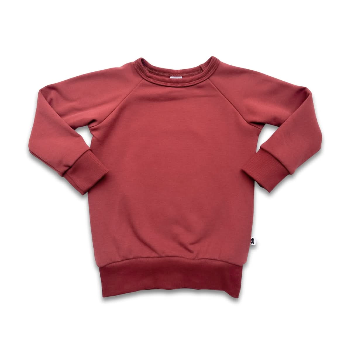 Youth Bamboo Fleece Raglan Pullover | Terracotta