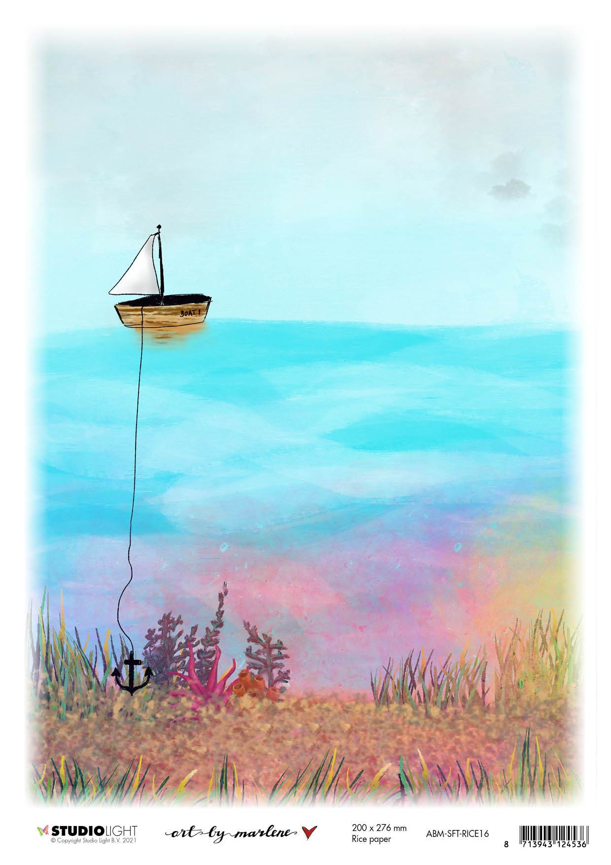 ABM Rice Paper What lies beneath So-Fish-Ticated 200x276mm nr.16