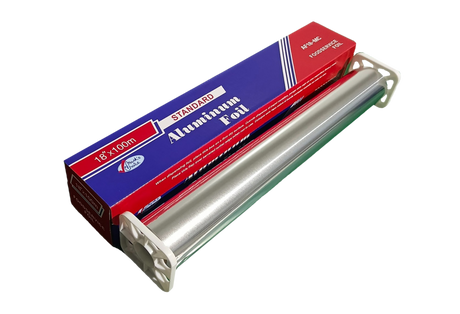 12-Inch Heavy-Duty Aluminum Foil Rolls, 200m Length (6 Rolls/Case)