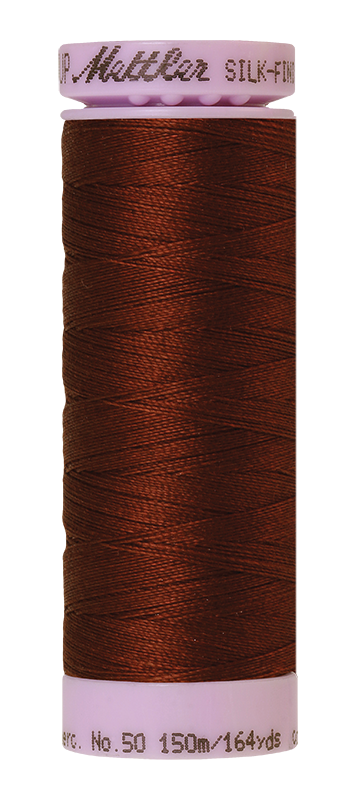 Mettler Fil de coton solide Silk-finish 50wt 164yd/150m Brun moine