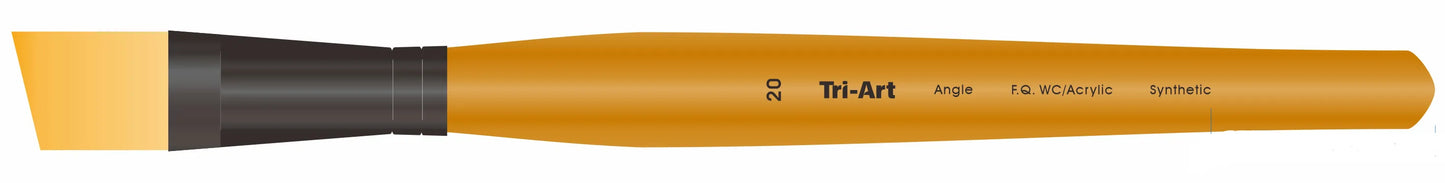 Tri-Art Artist Brushes - Short Synthetic - WC/Acryl - Angle - 20