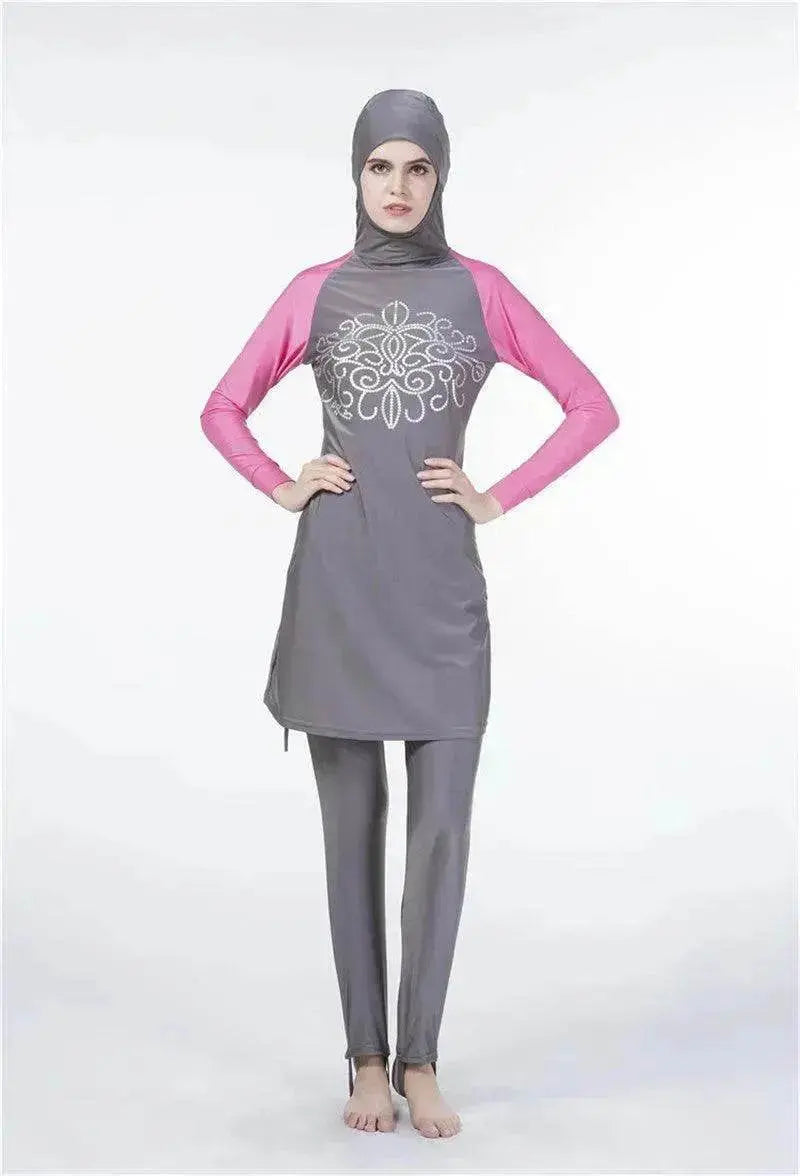Arab One Piece Swimsuit Women's Long Sleeve Swimsuit