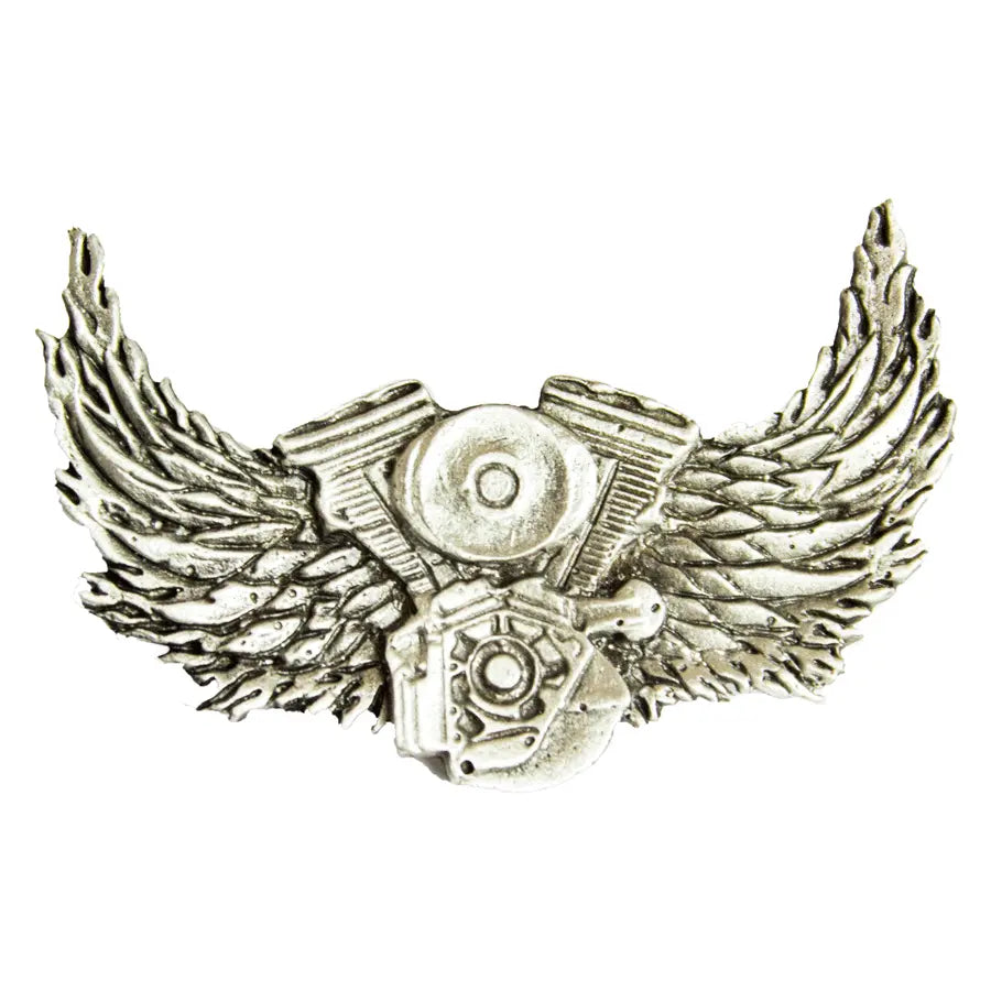 BOL Engine With Wings Pewter Pin