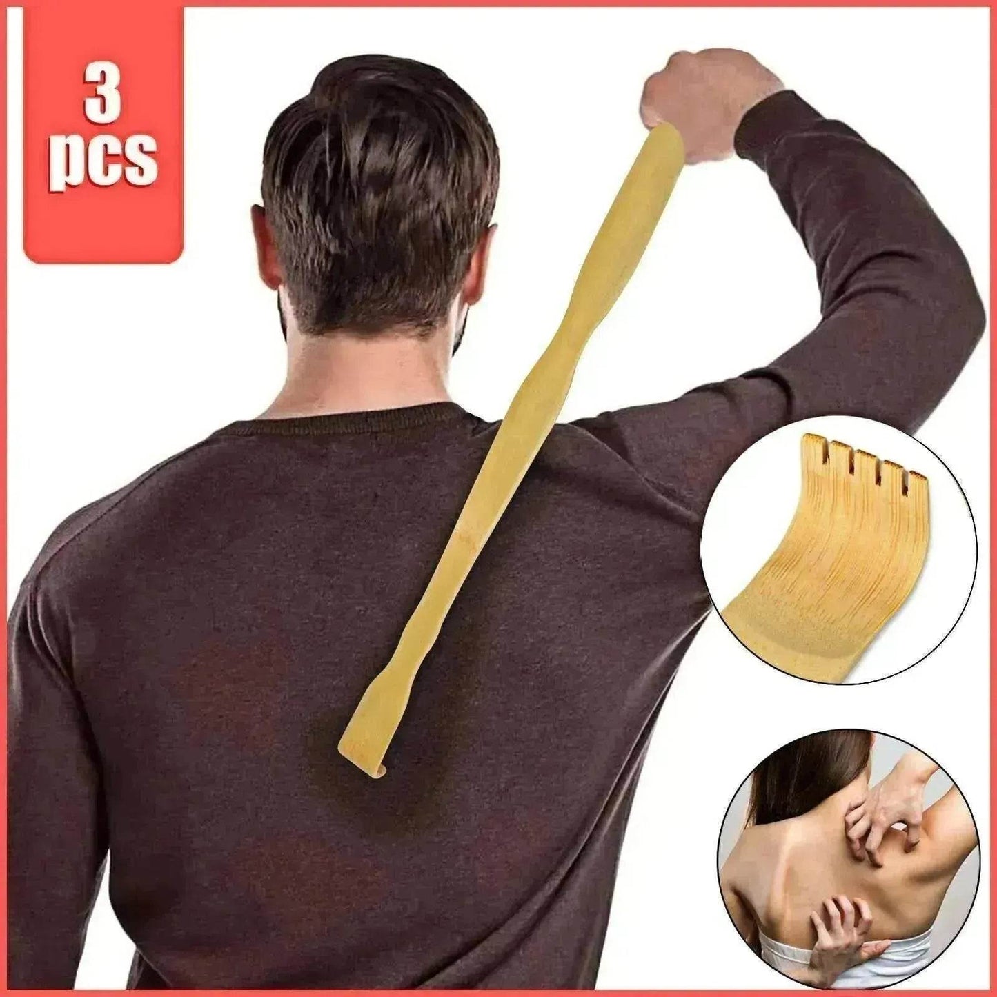 Bamboo Back Scratcher Itch Relief Tool