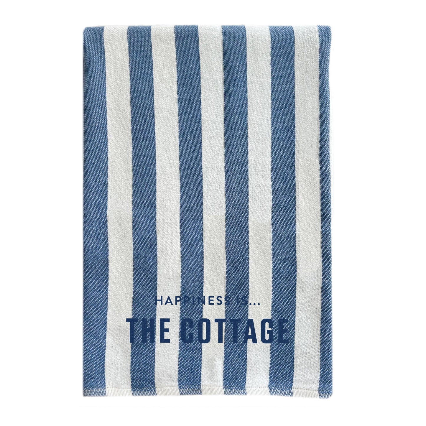 Everywhere Towel: Cottage, Stripe Blue