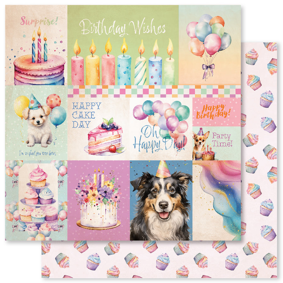 Birthday Fun A 12 x 12 Paper (12 pc Bulk Pack) 33261