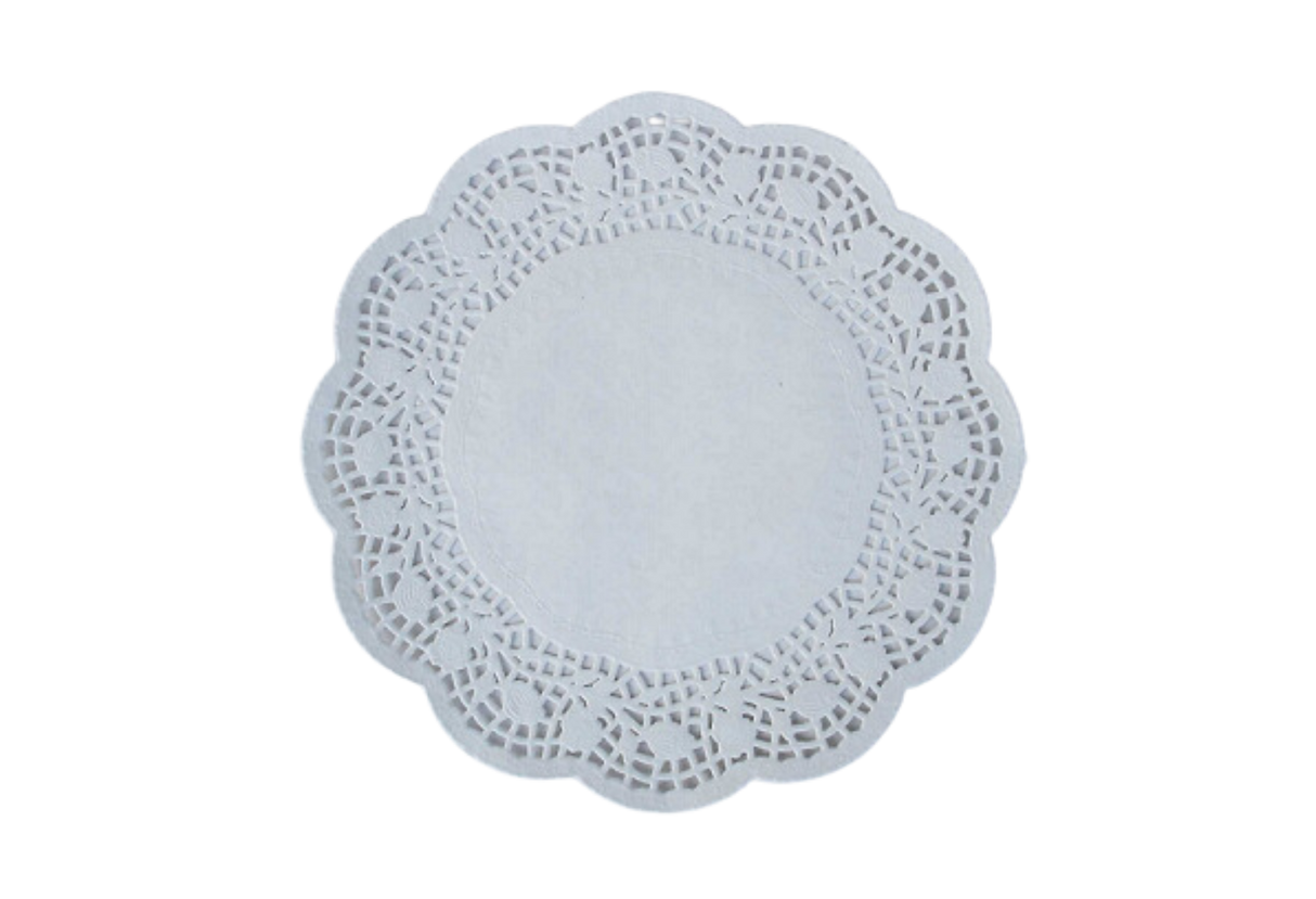 7.5" White Paper Doilies