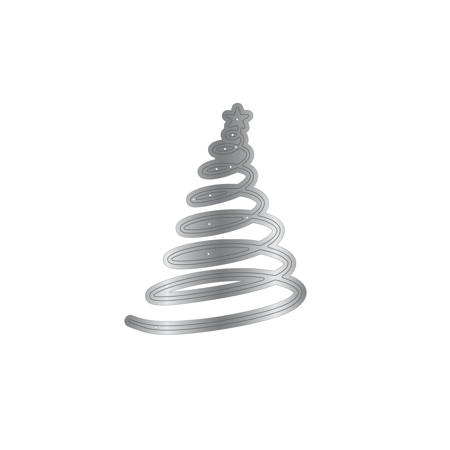 Crafters Companion Metal Die Christmas Embellishment - Christmas Tree