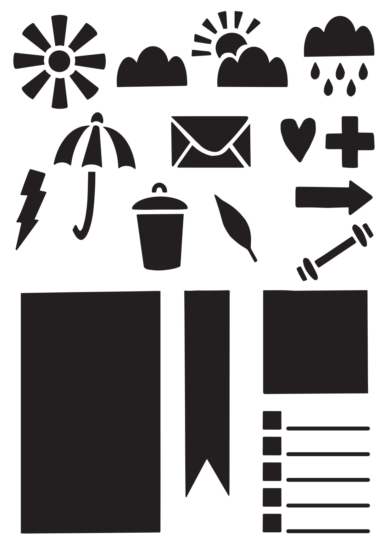 Creative Expressions Helen Colebrook Let Get Documenting Pochoir 6 po x 4 po