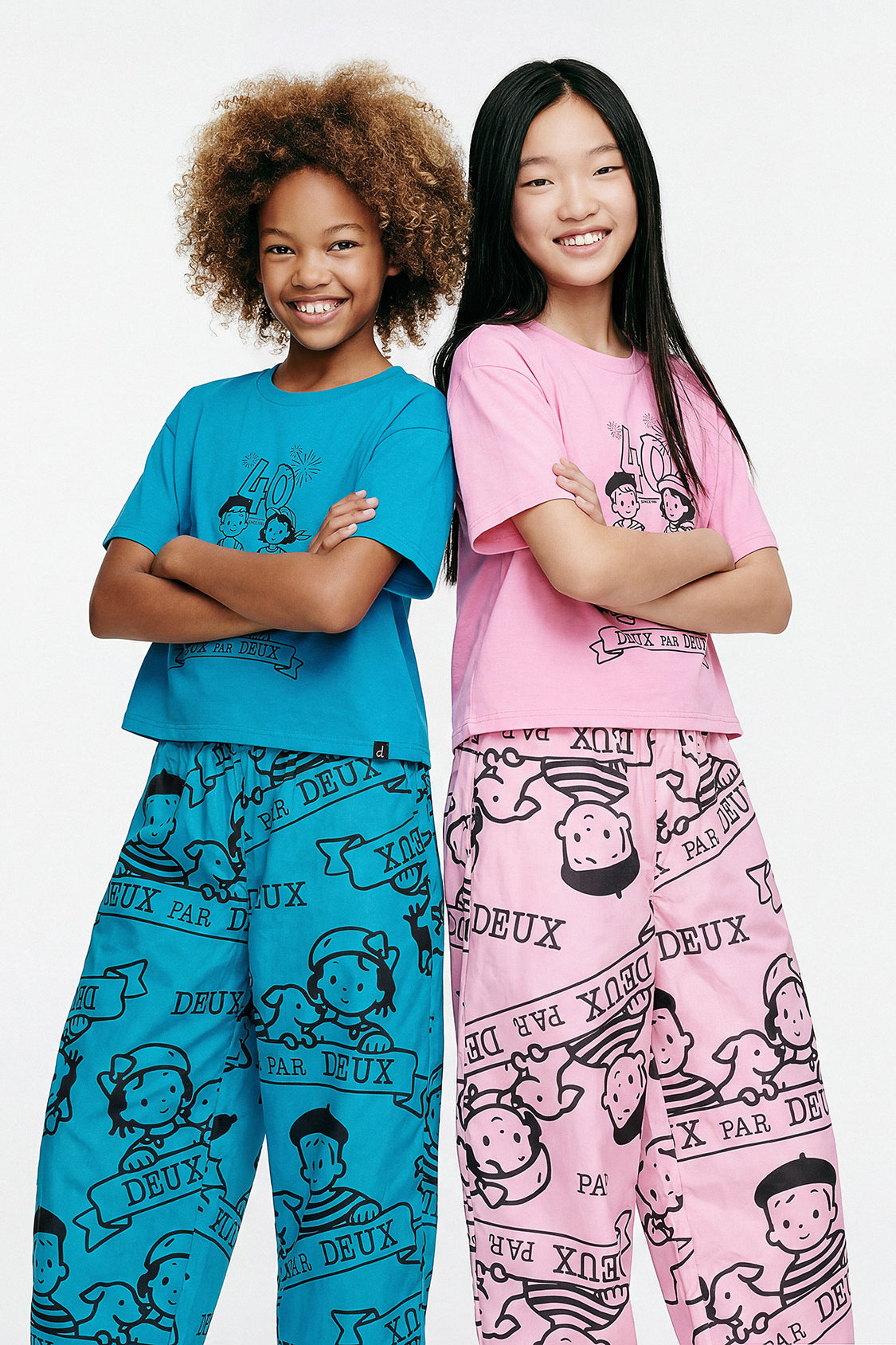 40Th Anniversary Printed Poplin Pant Soft Pink