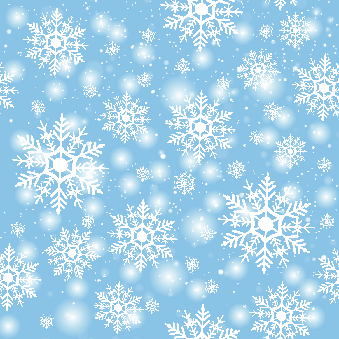 Blizzard Blue Snowflakes Adhesive Vinyl - Christmas Pattern 1