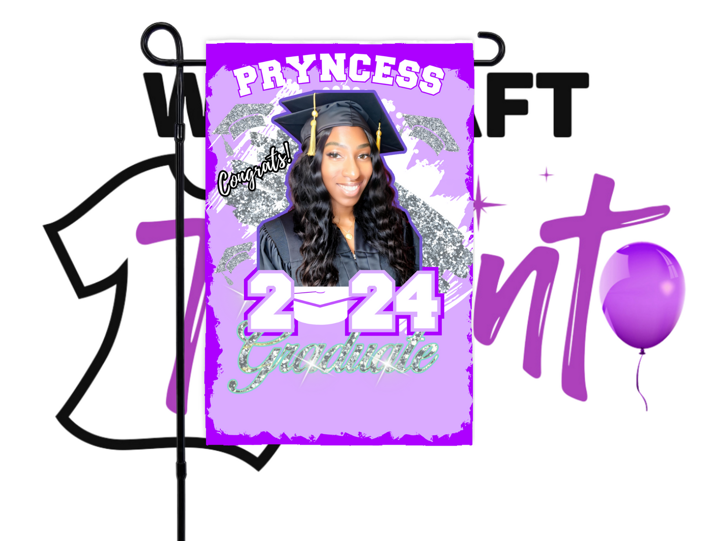 Custom Graduation Flag with Photo