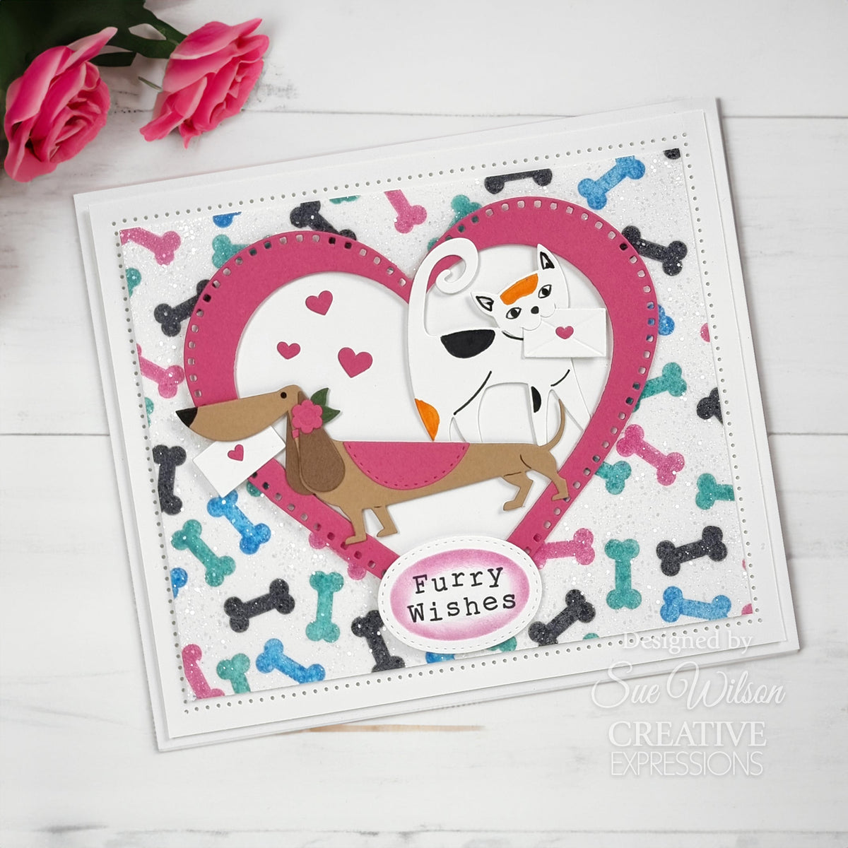 Creative Expressions Sue Wilson matrices de découpe Pet Pals Rufus