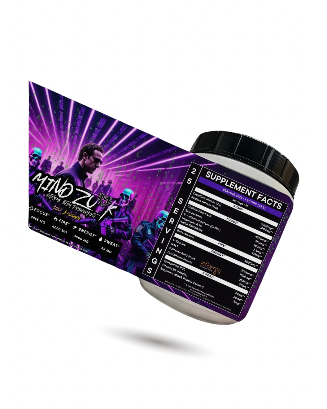 Project M Mindfu k Extreme Stim Pre-Workout V2 - 60 Servings