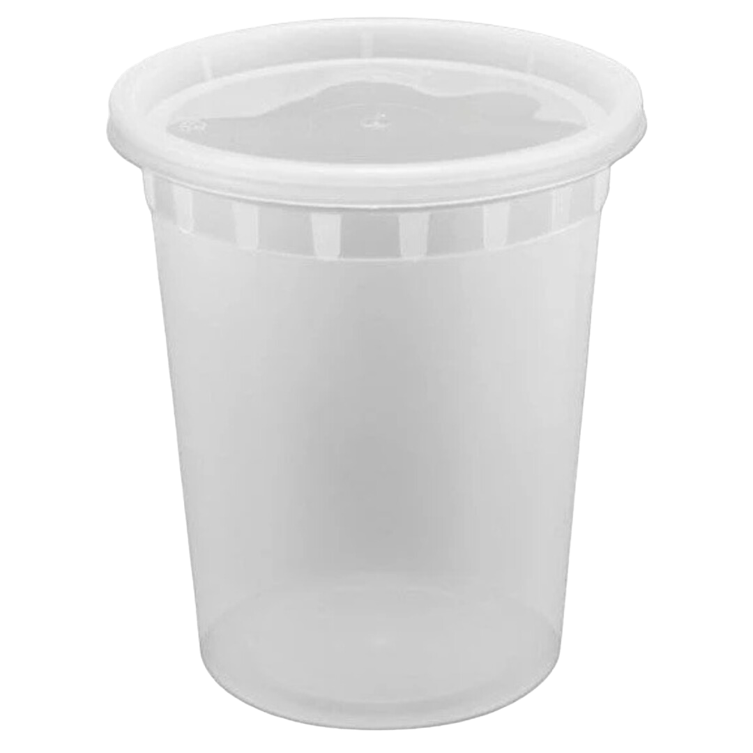 Contenants pour traiteur robustes de 32 oz – Ensemble combiné
