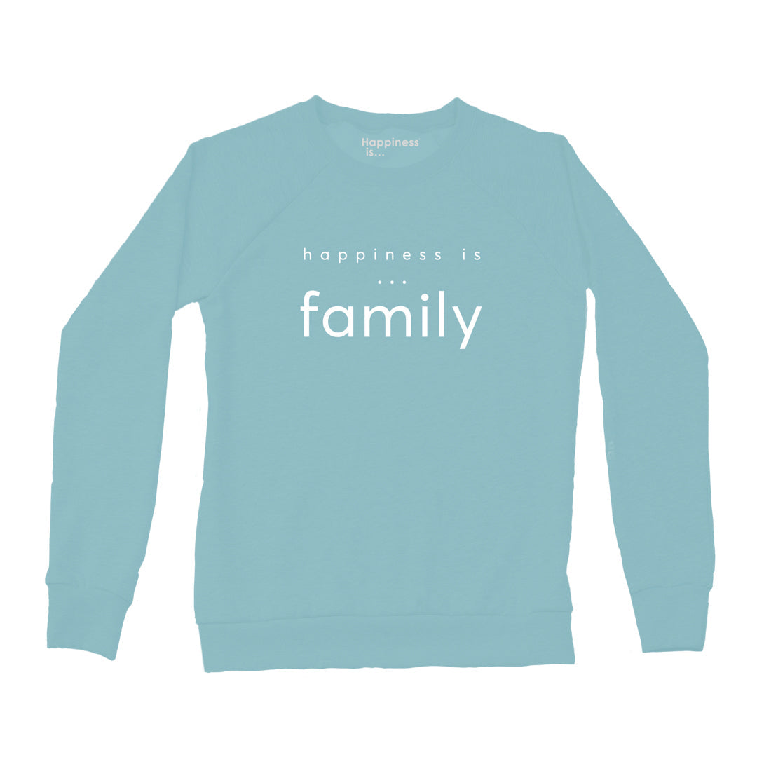 Women's Family Crew Sweatshirt, Teal