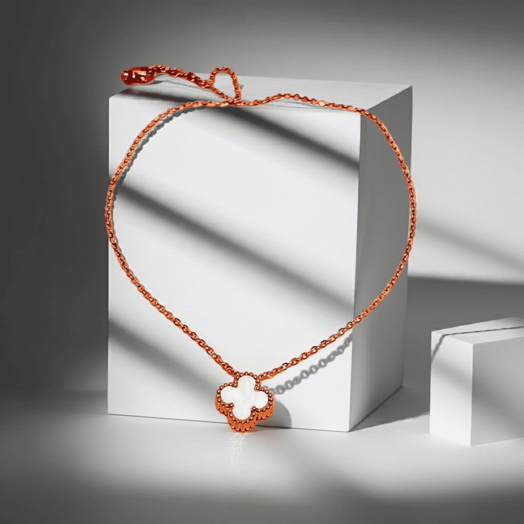 Pendentif chaîne Trèfle à quatre feuilles