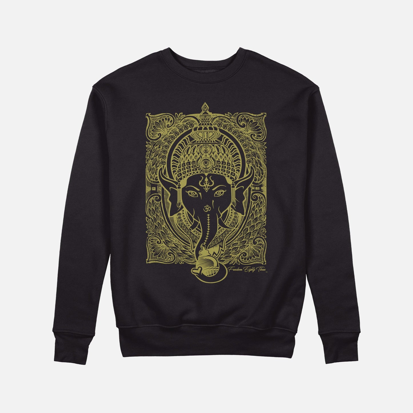 Lord Ganesh Crewneck Unisex / Metallic Gold