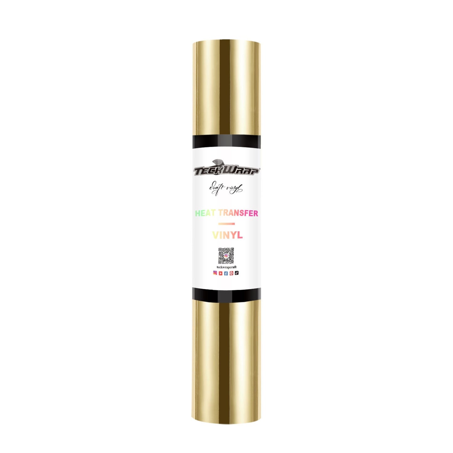 Teckwrap Metallic Chrome HTV- Dull Gold | Durable, Easy-to-Use, and Multi-Purpose!