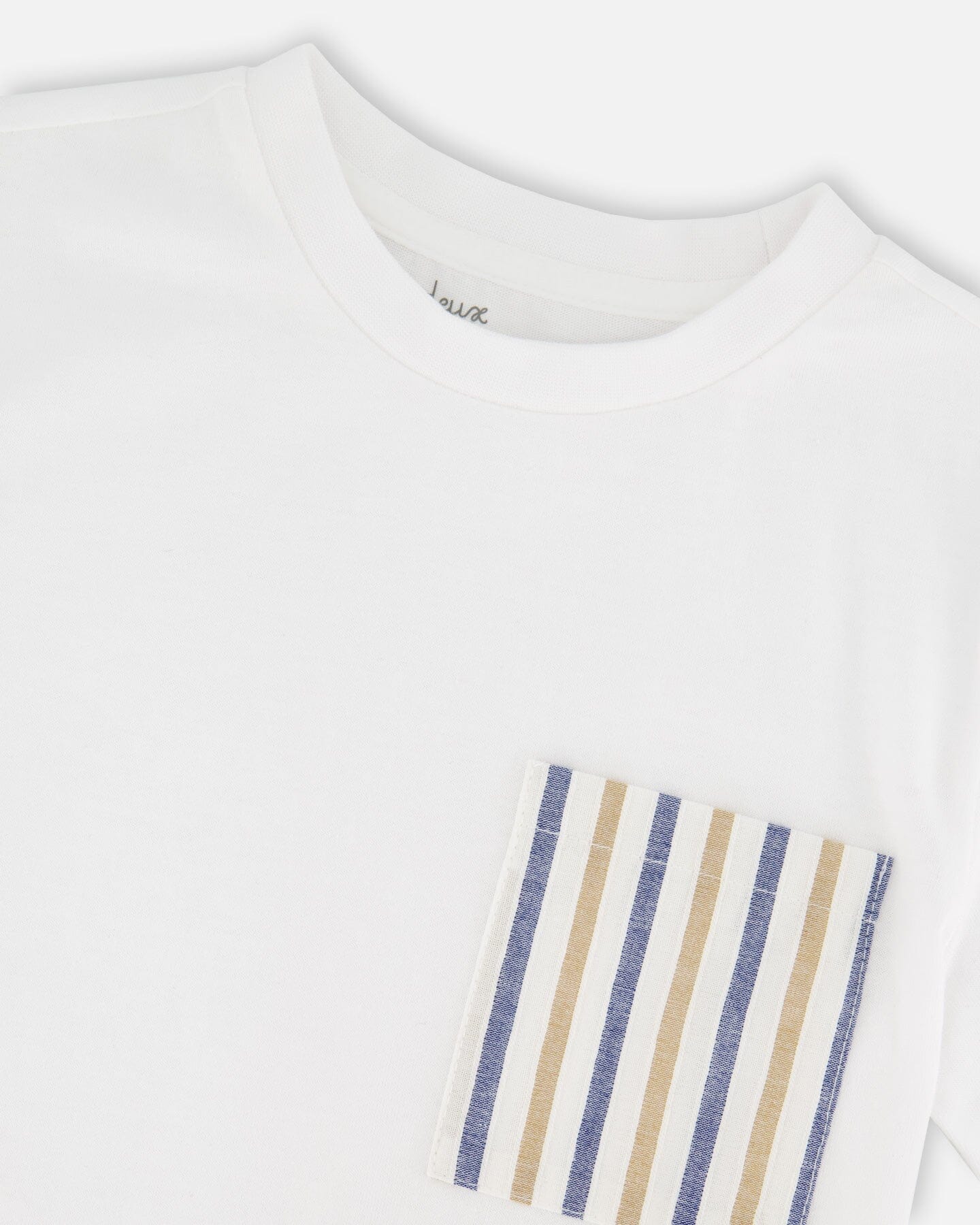 Jersey T-Shirt With Chest Pocket White