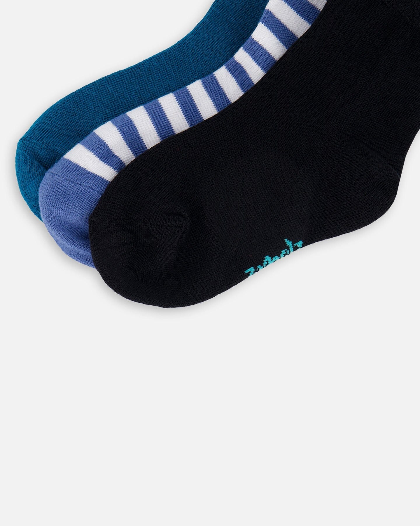 Chaussettes (3 paires) à rayures bleues