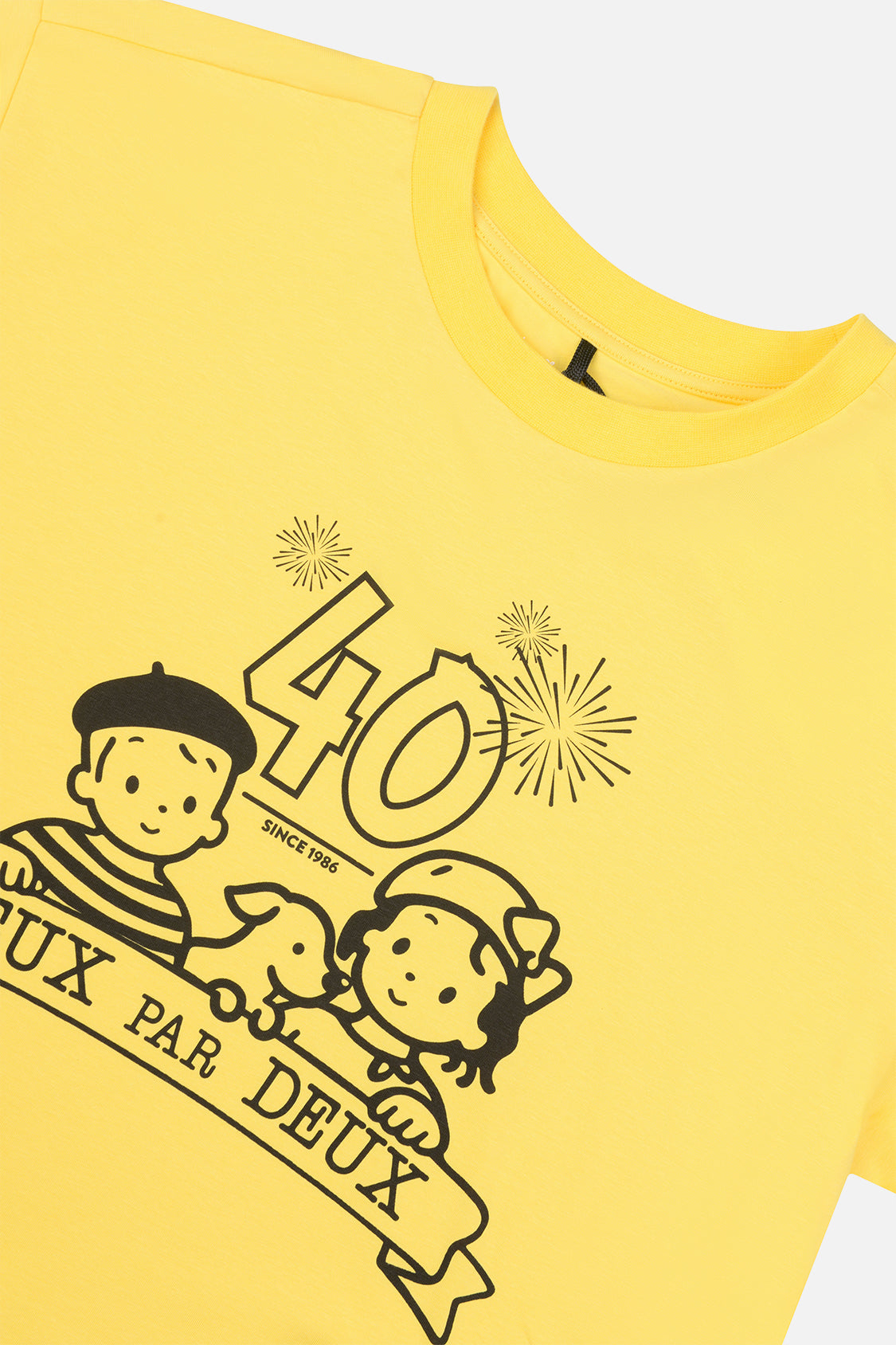 Adult 40th Anniversary Graphic Boxy T-Shirt Honey Yellow