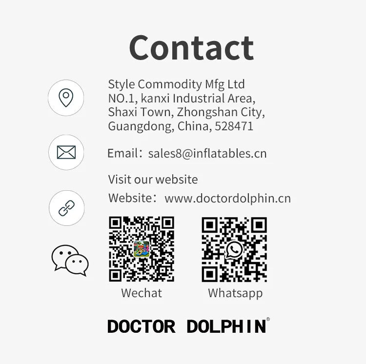 Doctor Dolphin S074B High Quality New Promotion Customization PVC Sidewinder Water Slide Factory in China