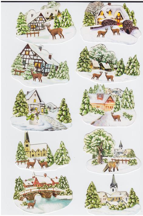 Easy 3-D Winter Village (10 designs)