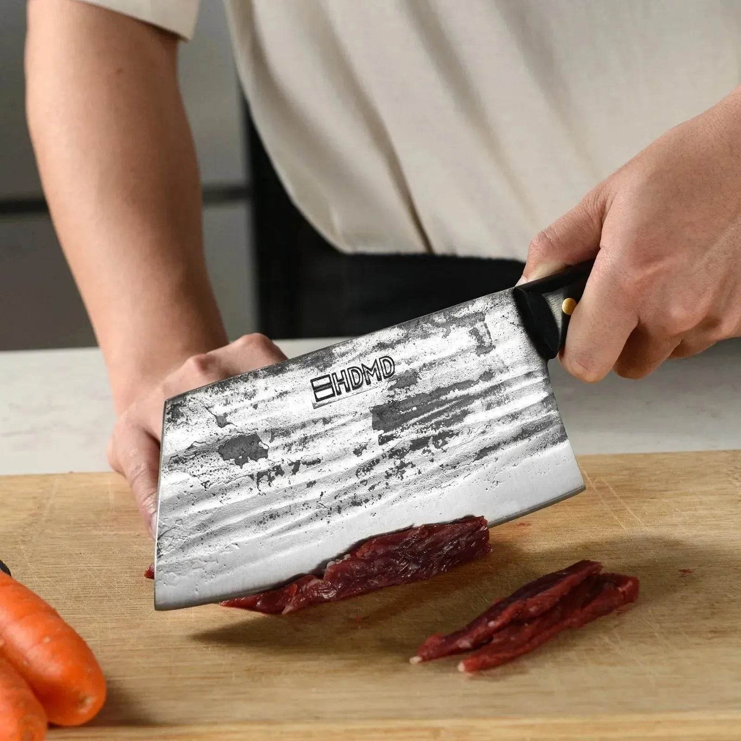 Hand forged Meat Cleaver Chopper Professional Chef Knives
