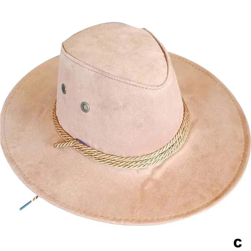 Chapeau de cowboy occidental pour hommes, casquette mongole, grand bord, gentleman, cadeaux de jazz, document