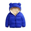 2022 Baby Kids Jacket Thick Winter Jackets Fleece Jacket Girls Hooded Outerwear Coats for Girls Windbreaker Children Clothes