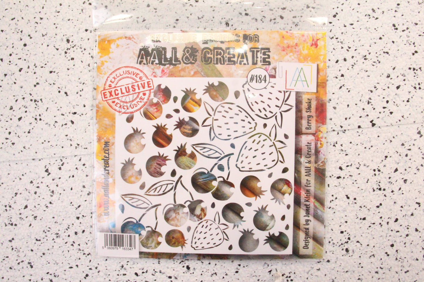 AALL and Create Stencil - 184 - Berry Shake