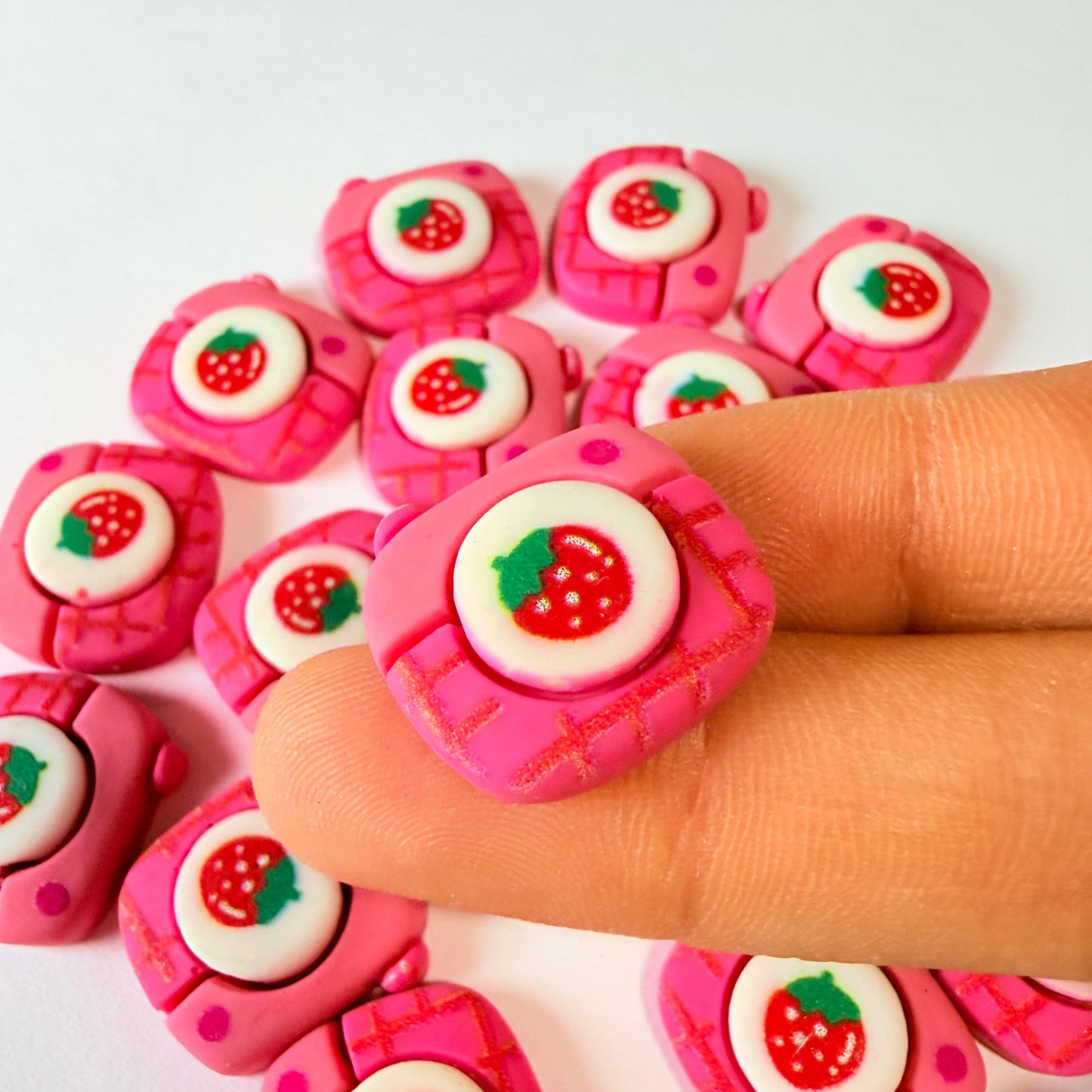 Strawberry Camera Charms for DIY Crafts)