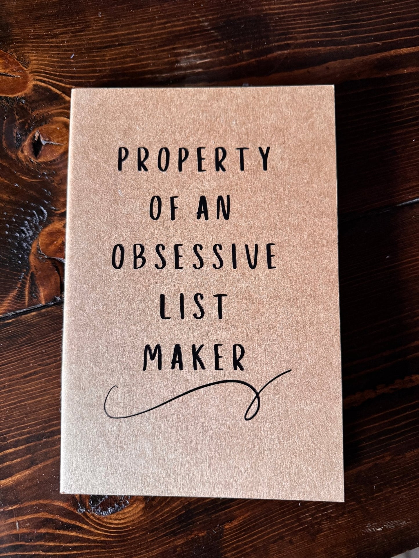Obsessive List Maker Journal
