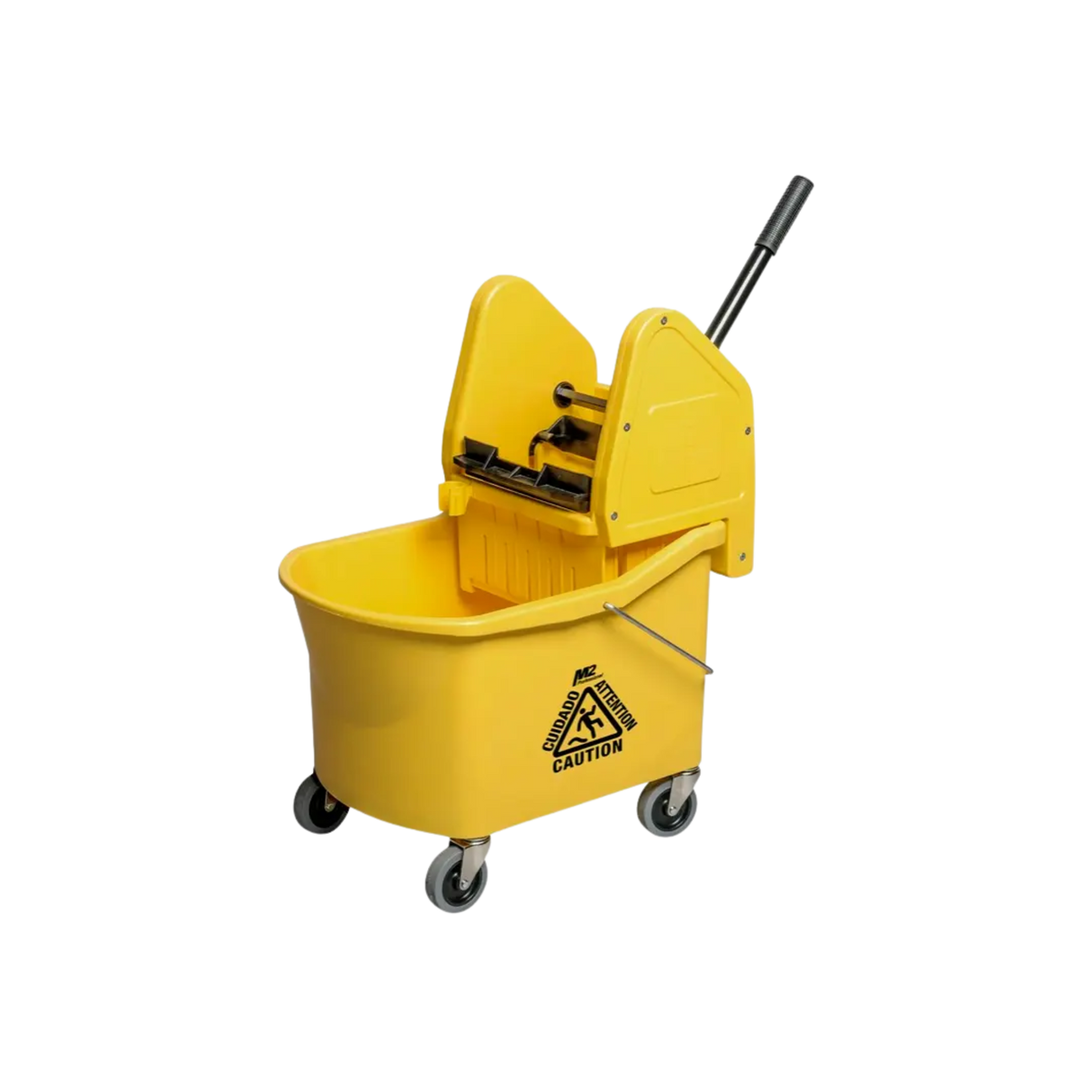Seau-essoreur jaune Gizzly 30L avec presse verticale