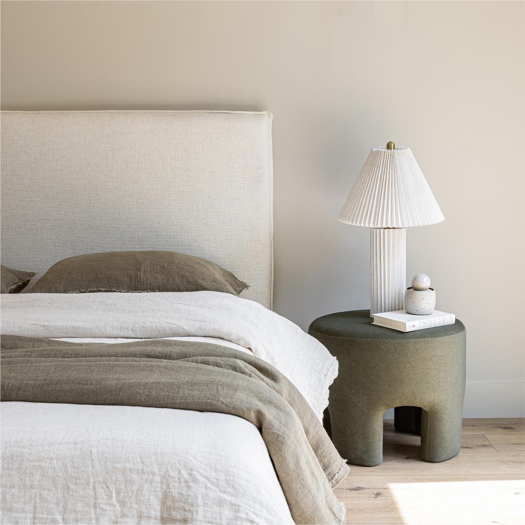 Lit plateforme de rangement Watkins – Crème