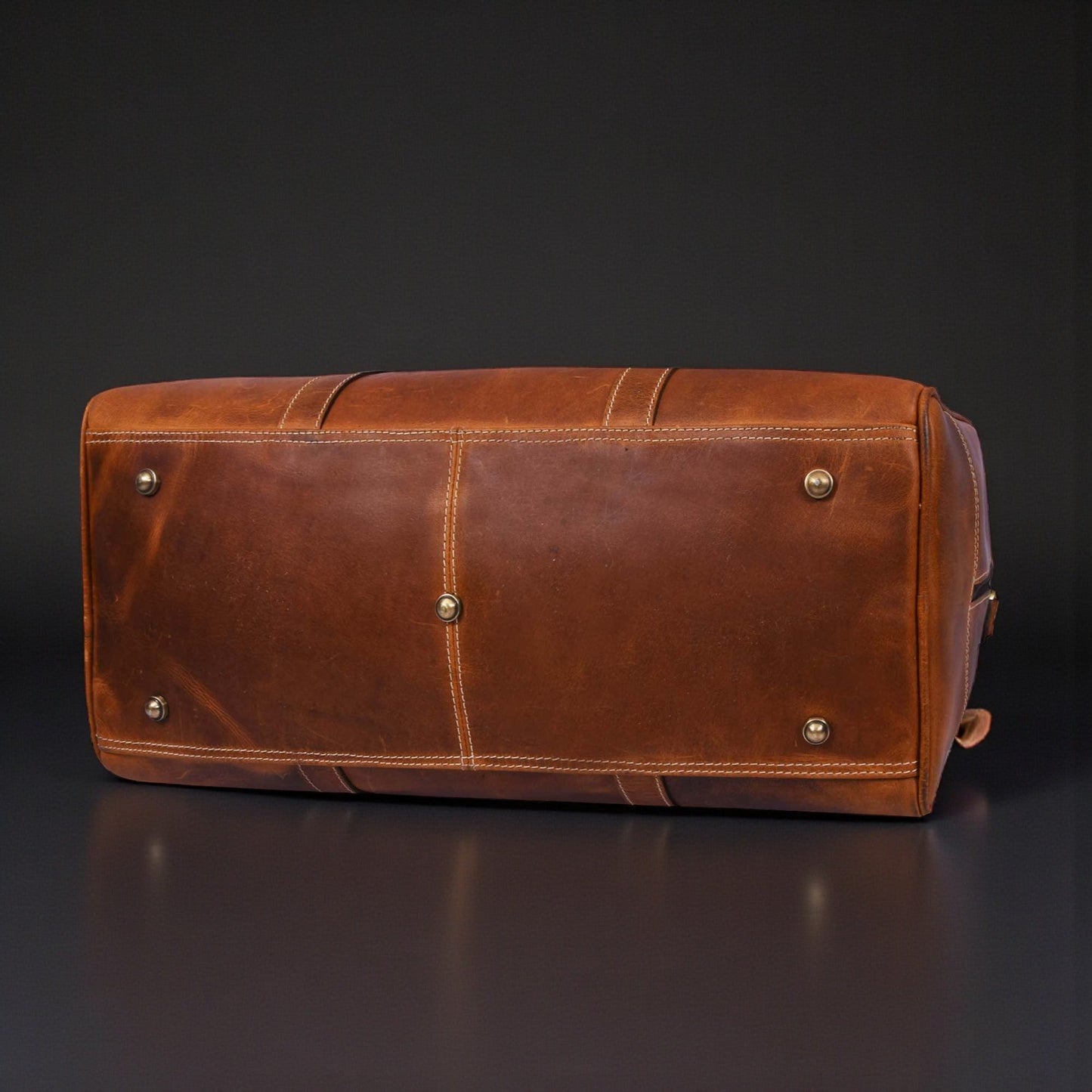 Le sac de voyage Wayfarer - Sac de sport classique en cuir pleine fleur couleur cognac
