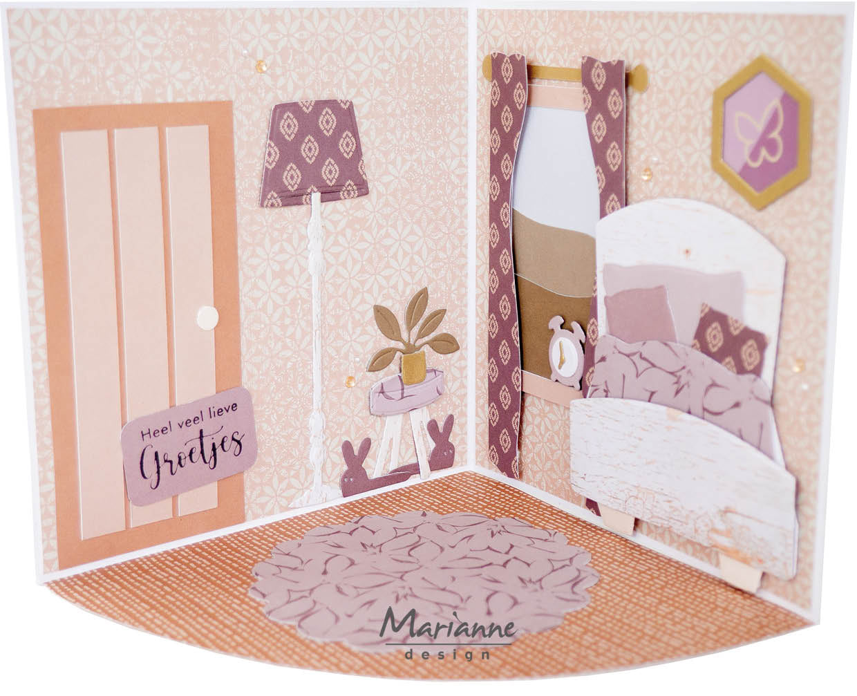 Pochoir Marianne Design Craft - A4 - Create A Room by Marleen