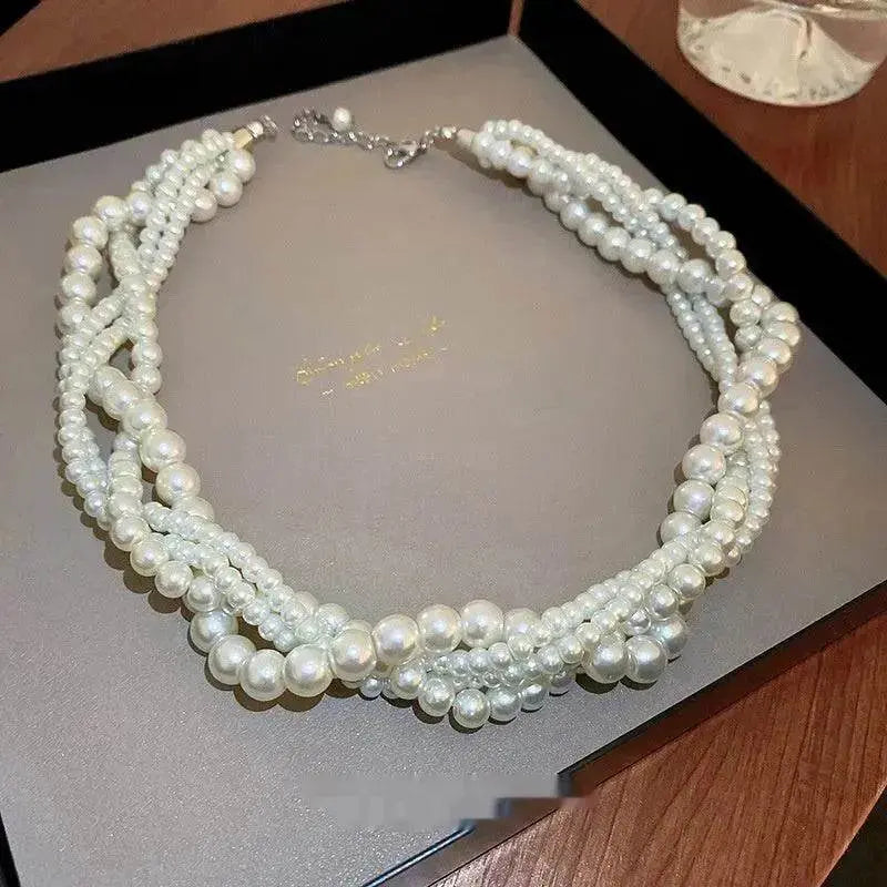Collier Ras du Cou Multicouche pour Femme
