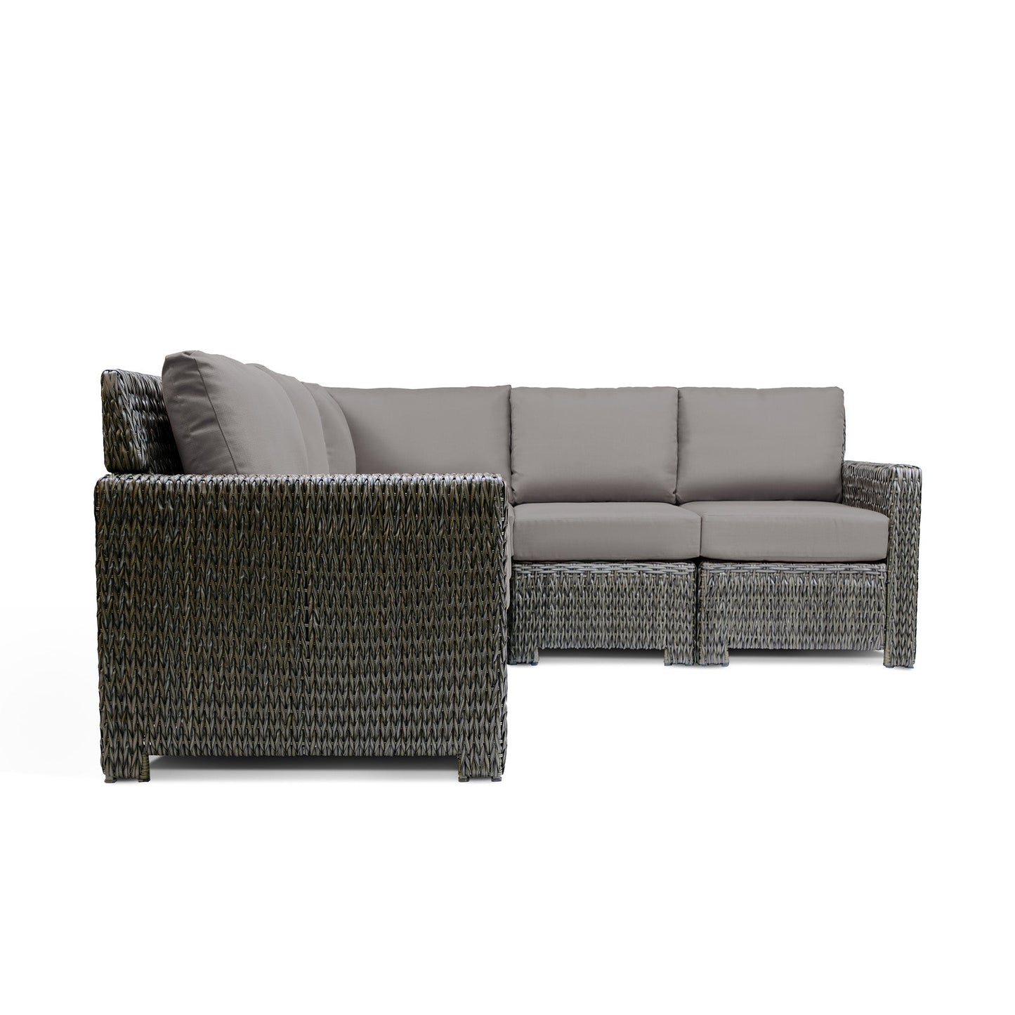 Laguna Point 4-Piece Wicker Outdoor Sectional Set