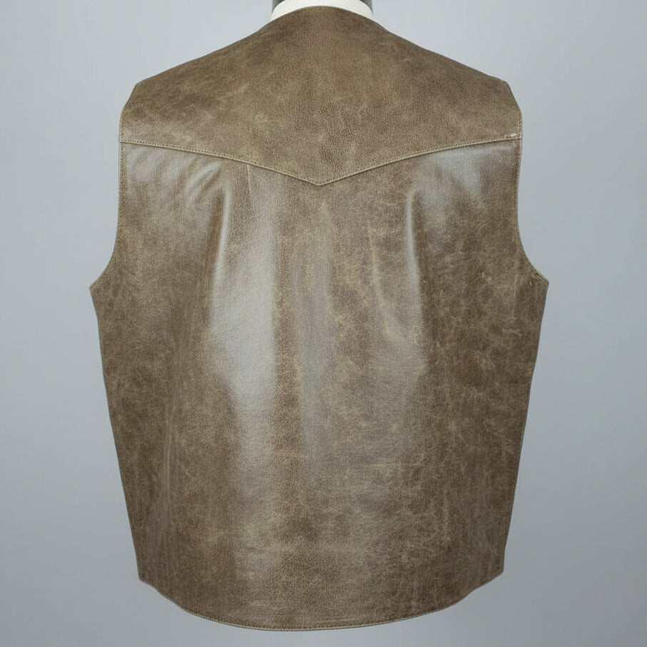 Gilet occidental pour homme avec empiècements